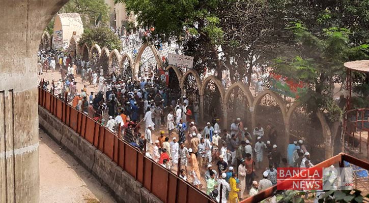 The Baitul Mukarram area is a battlefield