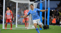 Alvarez stars as Man City come back to beat Red Star