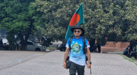 Bangladeshi hiker starts world travel on foot