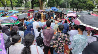 Doctors’ protest supporting students at Shaheed Minar