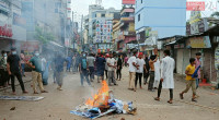 Miscreants set AL party office on fire in Habiganj