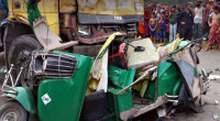 Six killed as truck hits auto-rickshaw in Narsingdi 