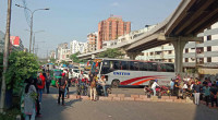 Titumir college students block roads, demand varsity status