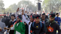 March for Unity: Students gather at Shaheed Minar