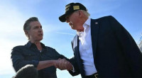 Trump visits LA fire destruction amid concerns over disaster aid