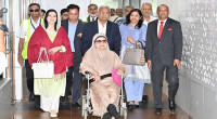 Khaleda along with daughters-in-law reaches Gulshan residence 