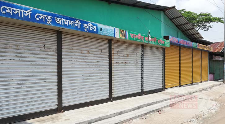 জামদানিপল্লি জনশূন্য। ছবি: বাংলানিউজ