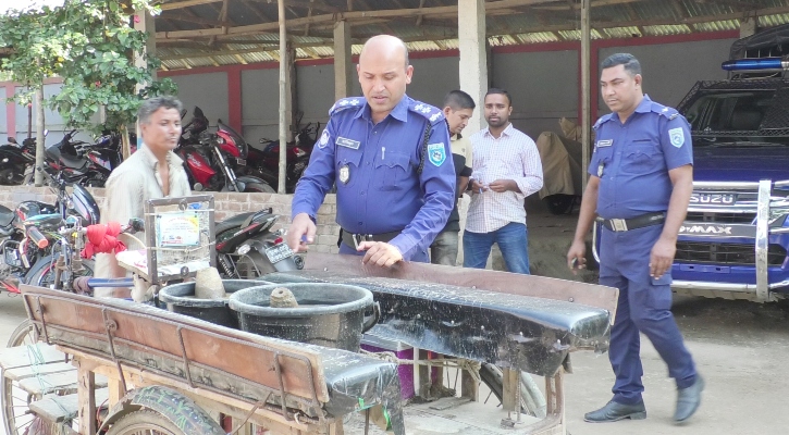 হাকিমপুরে পরিত্যক্ত ২টি মর্টার শেল উদ্ধার 