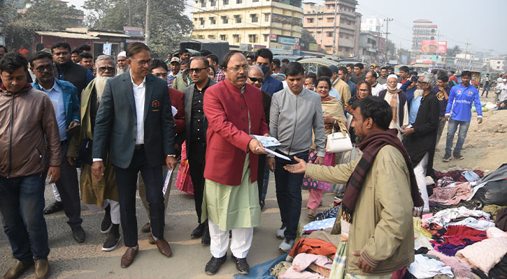 আ. লীগের জনসভা সফল করতে রাজশাহীতে প্রচারপত্র বিলি