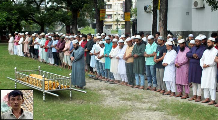 ঈশ্বরদীতে বাংলানিউজের অফিস সহকারী জেমসের দাফন সম্পন্ন