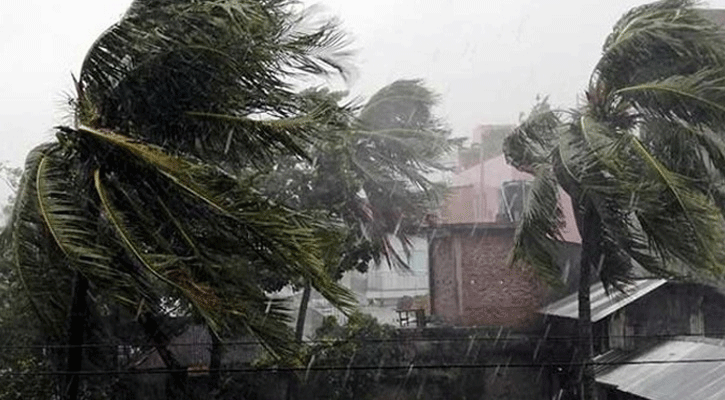 ১০ অঞ্চলে ৬০ কিমি বেগে ঝড় হতে পারে