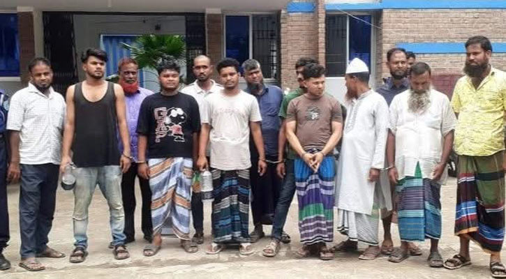 সদরপুরে থানা ভাঙচুর-অস্ত্র লুটের মামলায় গ্রেপ্তার ১৫