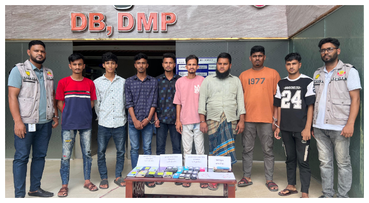 অনলাইনে ইলিশ বিক্রির নামে পেজ খুলে প্রতারণা, ৮ প্রতারক গ্রেপ্তার