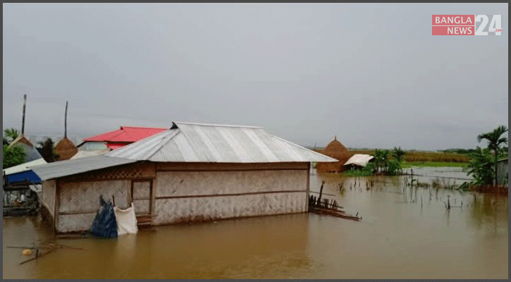 প্রবল বর্ষণ ও পাহাড়ি ঢলে রাঙামাটির নিম্নাঞ্চল প্লাবিত