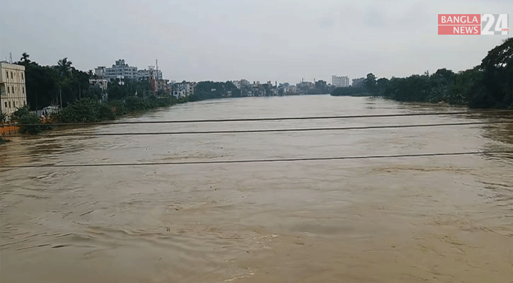 মৌলভীবাজারে মনু ও জুড়ী নদীর পানি বিপৎসীমার ওপরে