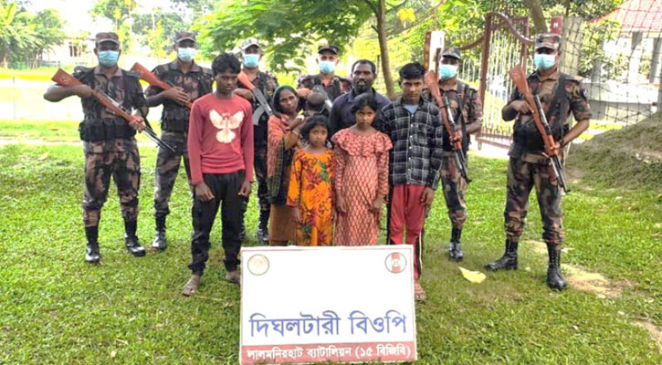 লালমনিরহাটে ৭ জনকে পুশ-ইন বিএসএফের, শূন্যরেখায় আরও ১২
