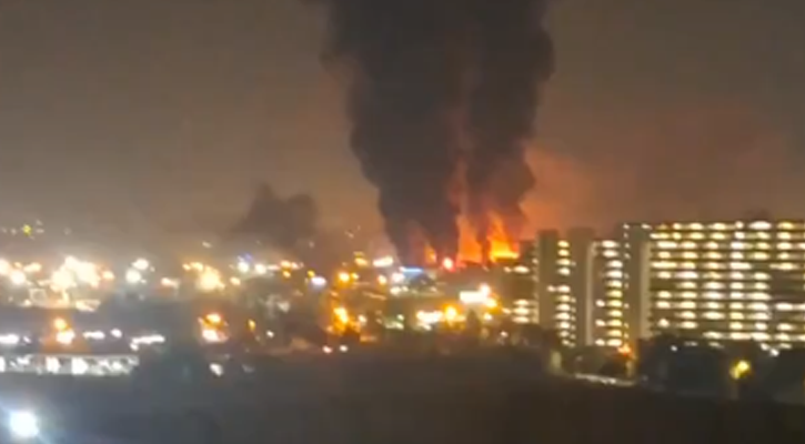 তেহরানে বিস্ফোরণ, বিমানবন্দরে আগুন