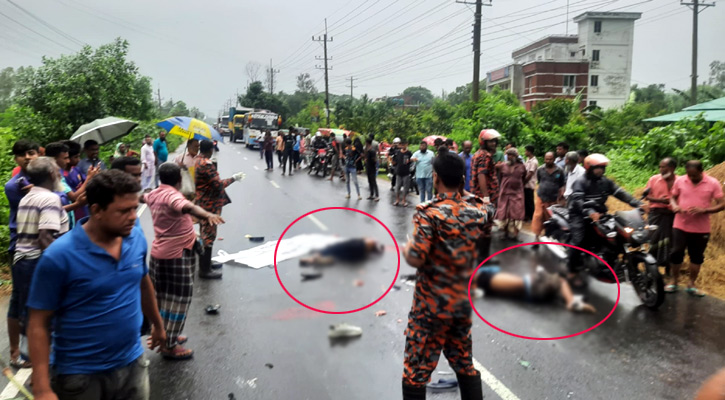 আদমদীঘিতে ট্রাকের ধাক্কায় মোটরসাইকেলের ৩ আরোহী নিহত