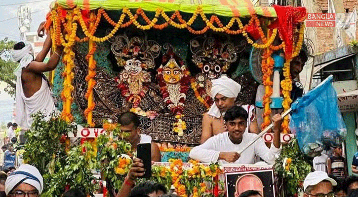 মৌলভীবাজারে শেষ হলো উল্টো রথযাত্রা 