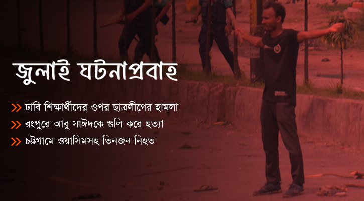 দুই হাত প্রসারিত করা আবু সাঈদকে গুলি করে হত্যা