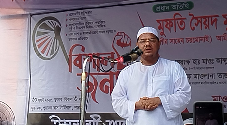 আ.লীগ দেশের জন্য রাজনীতি না করে ভারতের তাবেদারি করেছে: চরমোনাই পীর